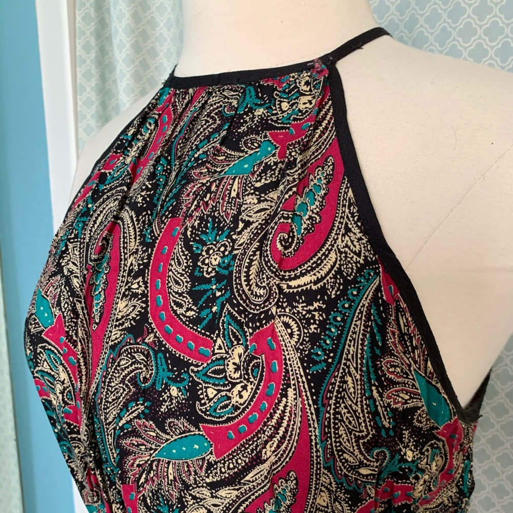 Forever 21 Paisley Halter Mini Dress
